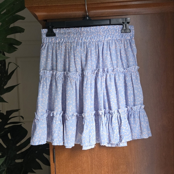 Princess Polly Blue Bubble Mini Skirt - Picture 2 of 7